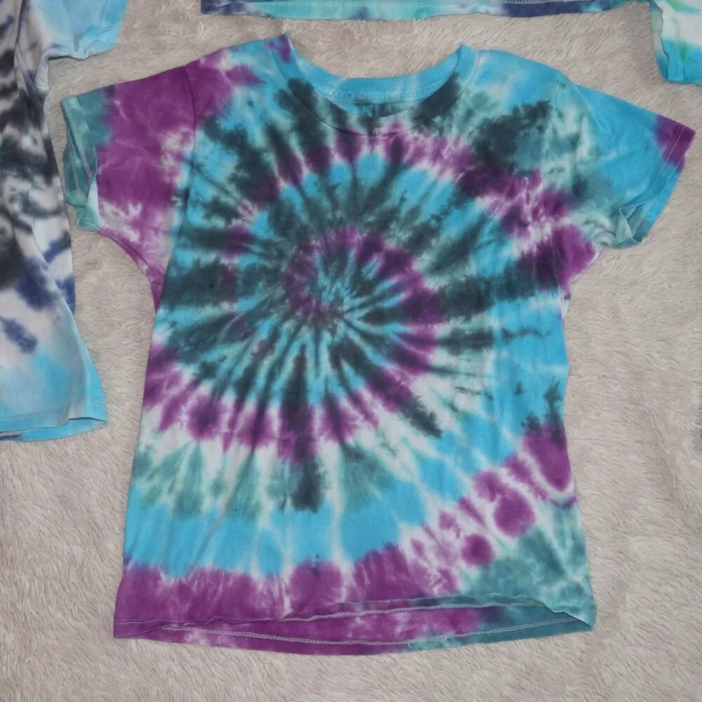 Boys Size 6 Fruit of the Loom Tie-Dye T-Shirt Bundle - Set of 6 - 100% Cotton - Picture 3 of 9